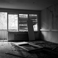 Once an apartment, once an office, once immigrant housing. Borgen, Olofstr�m.