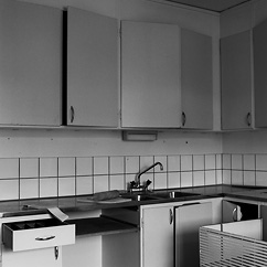 Kitchen with rolling pin. Borgen, Olofstr�m.