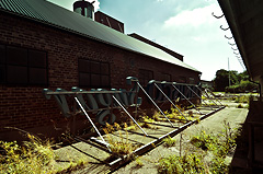 The now dismounted sign