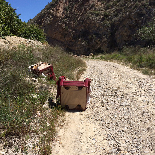 Badeasychairs on a hike outside Blanca.