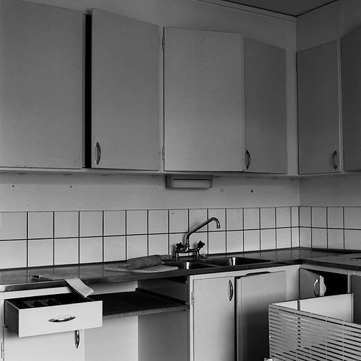 Kitchen at Borgen. Olofström, Blekinge, Sweden. May 2009.