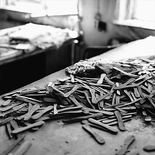 Glasspinnefabriken. Arkelstorp, Skåne, Sweden.