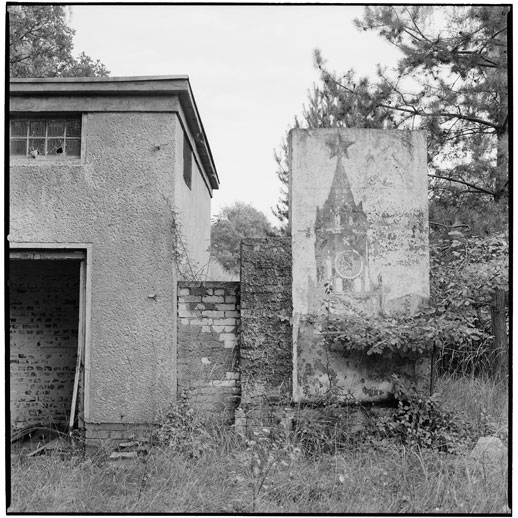 Just your local little propaganda deco at AG Barracks. Former DDR, Germany. October 2013.