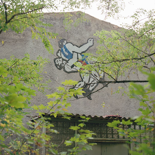 Altes lager Vorstadt. Former DDR, Germany.