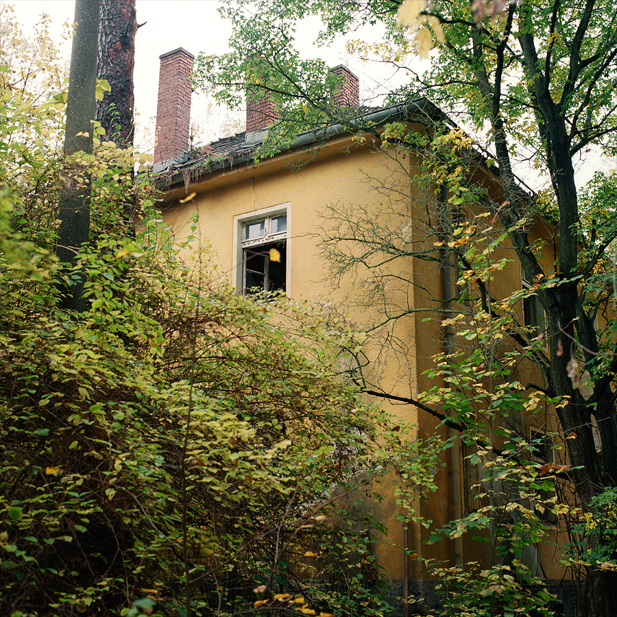Embedded barrack at Soviet Military Base FZ. Former DDR, Germany. October 2013.
