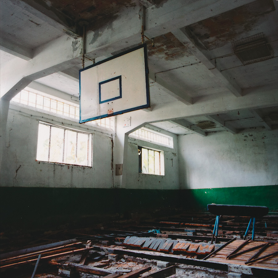 Before moving out the Soviet troops stripped the buildings of most things worthwile at Soviet Military Base FZ. Former DDR, Germany. October 2014.