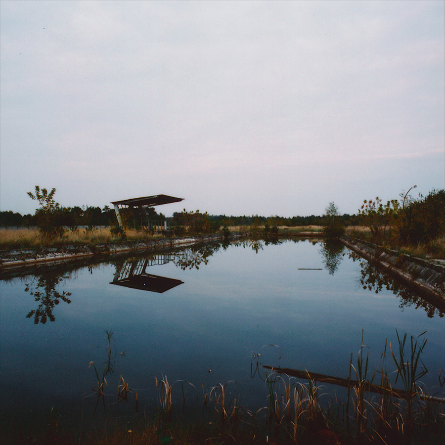 Tank driver's training pool at Soviet Military Base FZ. Former DDR, Germany. October 2014.